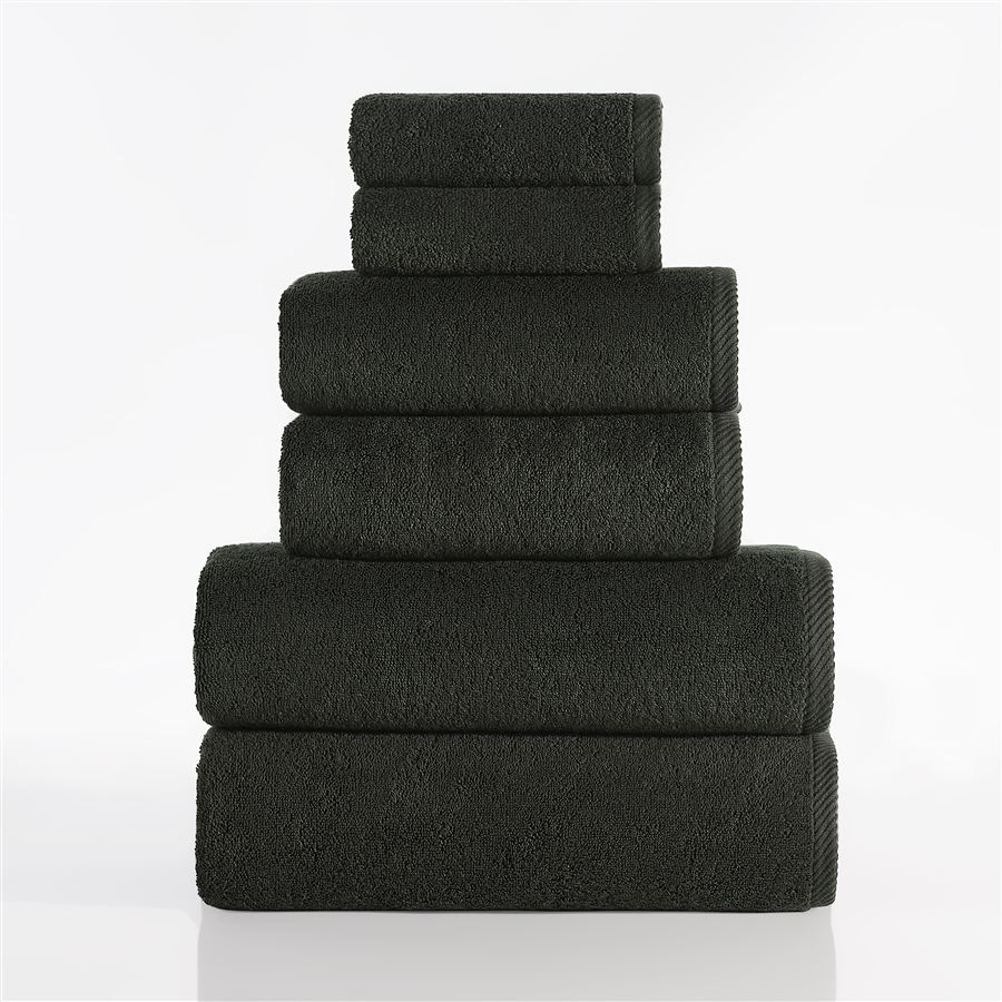 Roominess Handtuch-Set, 6-teilig, Anthrazit